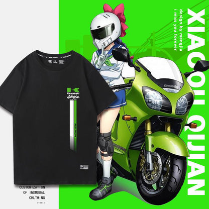 「tops」racing チーム クラブ ロゴプリント 半袖Tシャツ-YS9188