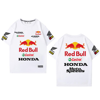 「tops」racing チーム クラブ ロゴプリント 半袖Tシャツ 全6色-YS9165