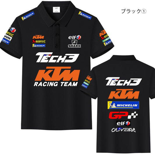 「tops」racing チーム クラブ ロゴプリント 半袖Tシャツ 全4色-YS9200