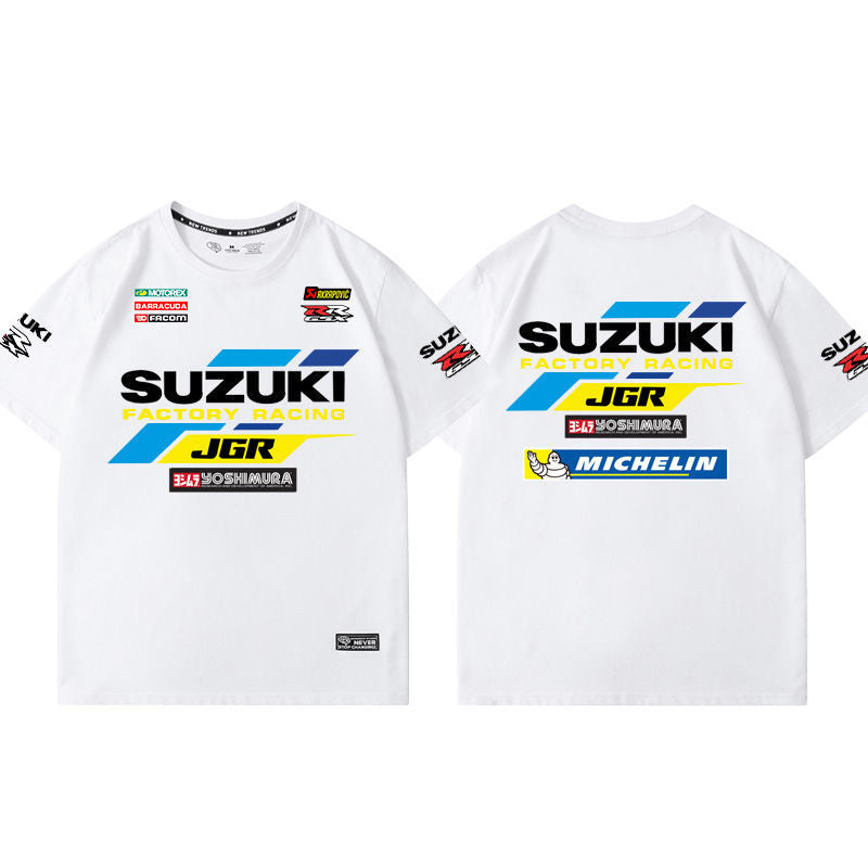 「tops」racing チーム クラブ ロゴプリント 半袖Tシャツ全6色-YS9246