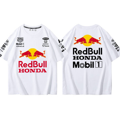 「tops」racing チーム クラブ ロゴプリント 半袖Tシャツ 10色-YS9144