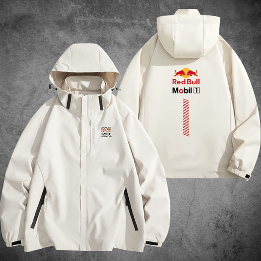 「outer」Red Bull racing チーム  冬服 防寒 暖かい  脱着可能ボアライナー付き 撥水加工 全4色 3way マウンテンジャケットYS9527