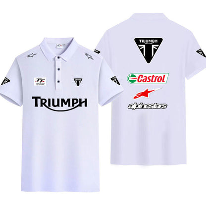 「tops」racing チーム クラブ ロゴプリント 半袖Tシャツ全6色-YS9263