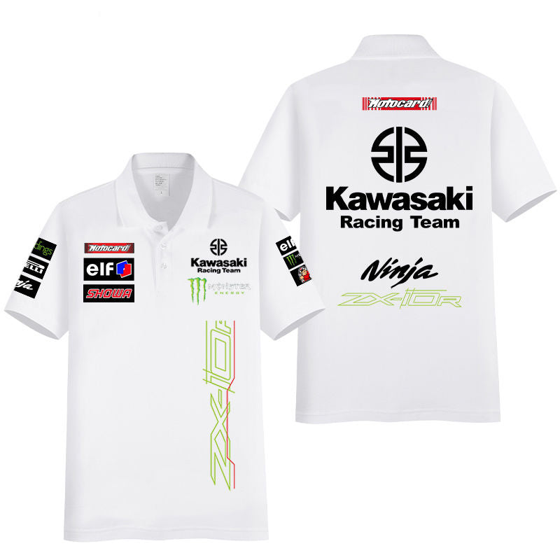 「tops」racing チーム クラブ ロゴプリント 半袖Tシャツト全7色-YS9178