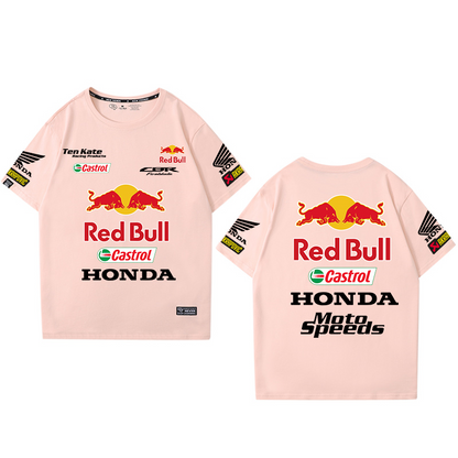 「tops」racing チーム クラブ ロゴプリント 半袖Tシャツ 全6色-YS9165