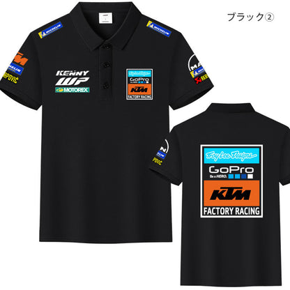 「tops」racing チーム クラブ ロゴプリント 半袖Tシャツ 全4色-YS9200