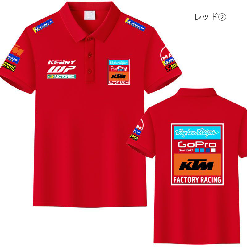 「tops」racing チーム クラブ ロゴプリント 半袖Tシャツ 全4色-YS9200