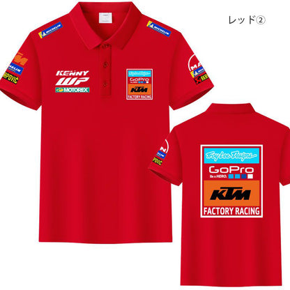 「tops」racing チーム クラブ ロゴプリント 半袖Tシャツ 全4色-YS9200