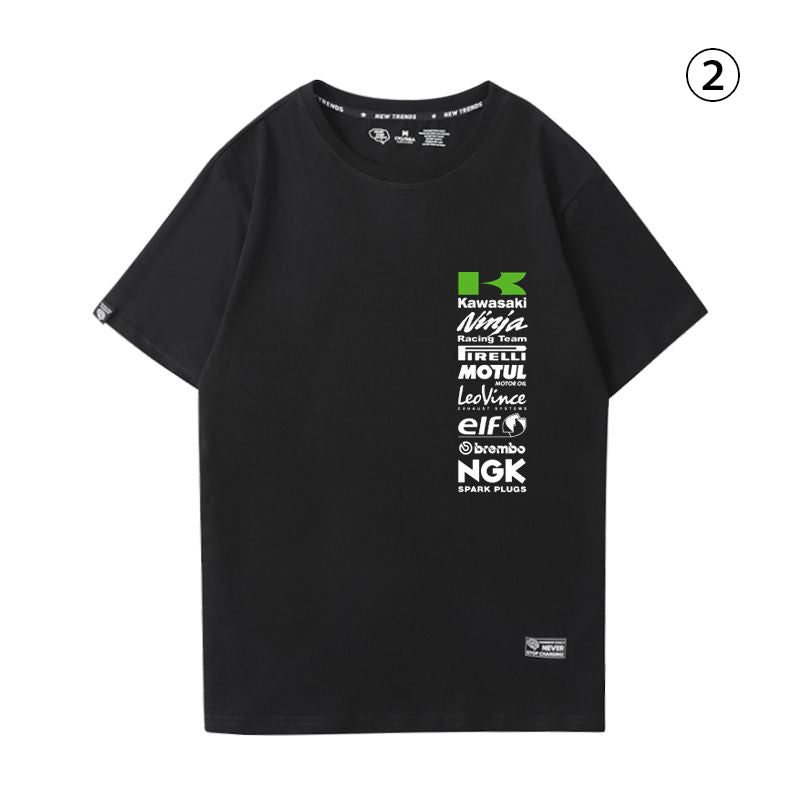 「tops」racing チーム クラブ ロゴプリント 半袖Tシャツ-YS9188