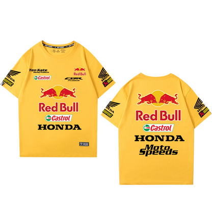 「tops」racing チーム クラブ ロゴプリント 半袖Tシャツ 全6色-YS9165