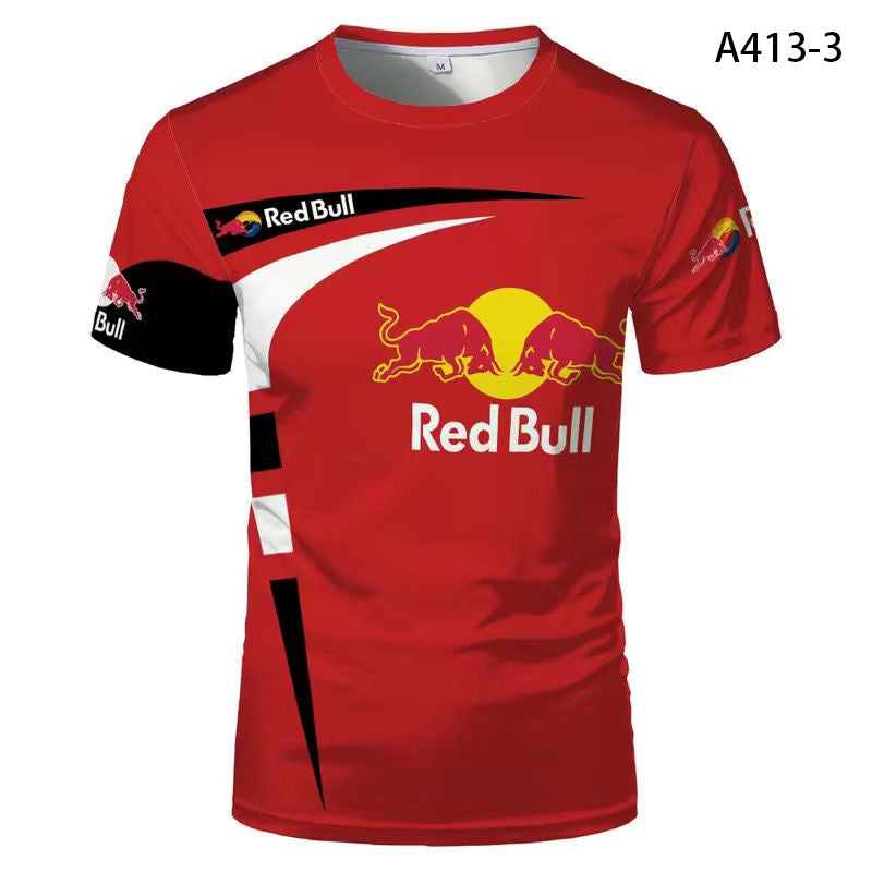 「tops」Red Bull racing チーム クラブ ロゴプリント 全7デザイン レーシングスーツ Tシャツ半袖 YS9142