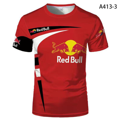 「tops」Red Bull racing チーム クラブ ロゴプリント 全7デザイン レーシングスーツ Tシャツ半袖 YS9142