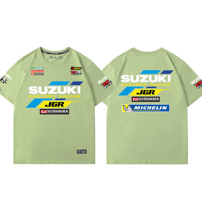 「tops」racing チーム クラブ ロゴプリント 半袖Tシャツ全6色-YS9246