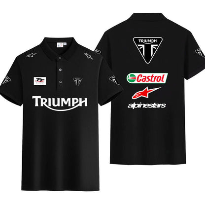 「tops」racing チーム クラブ ロゴプリント 半袖Tシャツ全6色-YS9263