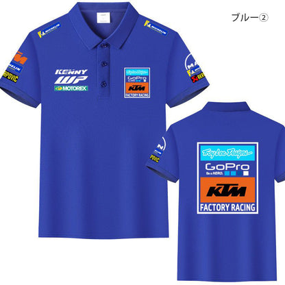 「tops」racing チーム クラブ ロゴプリント 半袖Tシャツ 全4色-YS9200