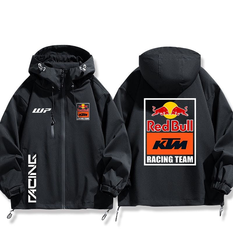 「outer」racing チーム RED BULL プリント 防風 撥水加工 マウンテンパーカー 3色 YS8886