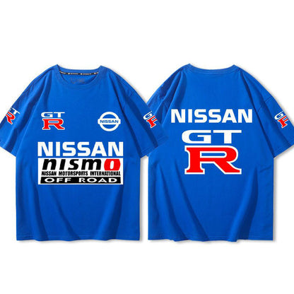 「tops」racing チーム GTR クラブ ロゴプリント 半袖Tシャツ 全9色-YS9268