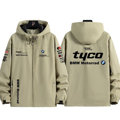 「outer」racing チーム クラブ ロゴプリント 冬服 防寒 暖かい  脱着可能ボアライナー付き 撥水加工 全6色 3way マウンテンジャケット YS9037