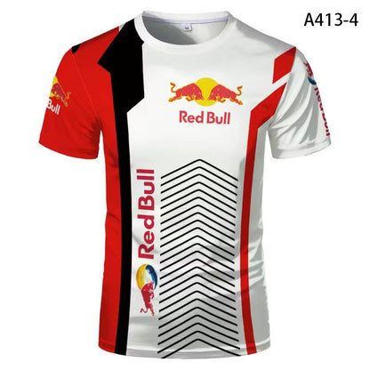 「tops」Red Bull racing チーム クラブ ロゴプリント 全7デザイン レーシングスーツ Tシャツ半袖 YS9142