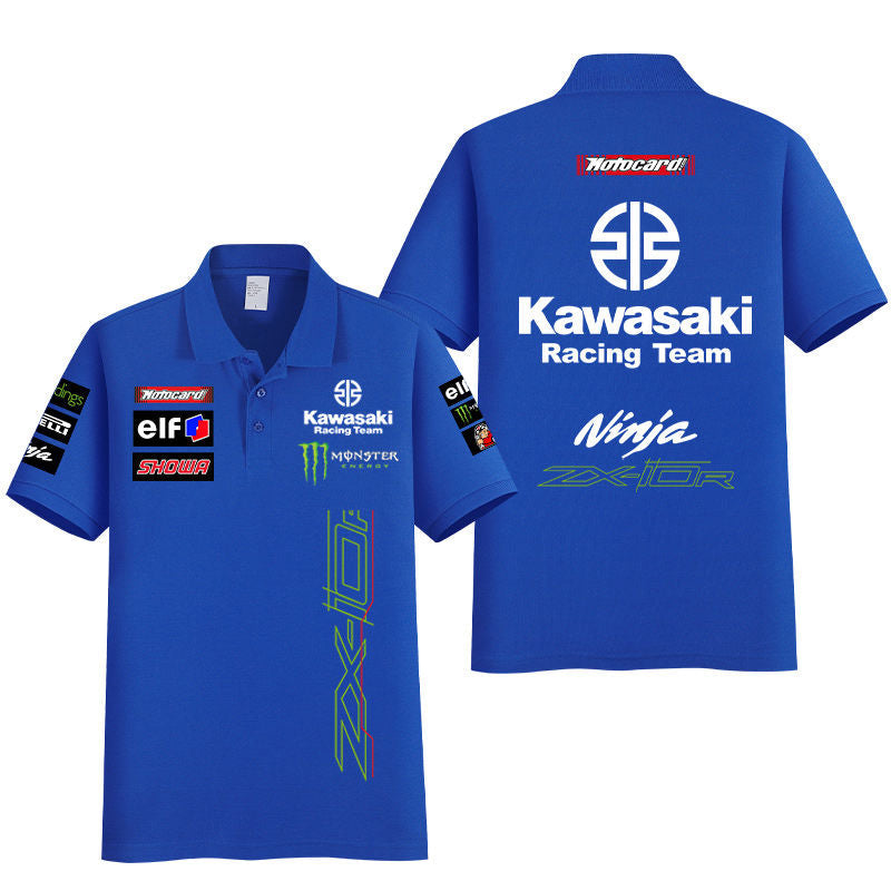 「tops」racing チーム クラブ ロゴプリント 半袖Tシャツト全7色-YS9178