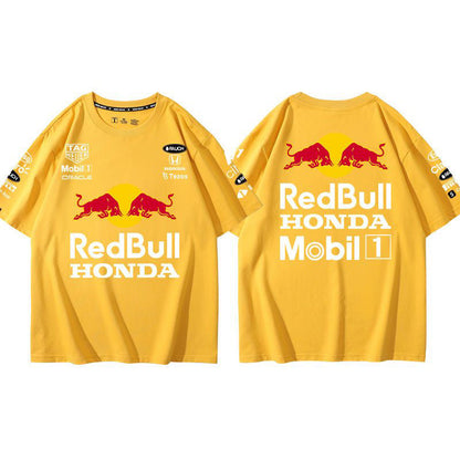 「tops」racing チーム クラブ ロゴプリント 半袖Tシャツ 10色-YS9144