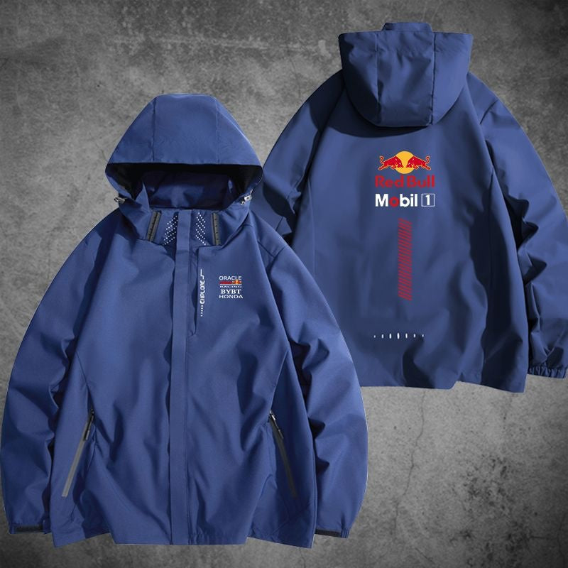 「outer」Red Bull racing チーム  冬服 防寒 暖かい  脱着可能ボアライナー付き 撥水加工 全4色 3way マウンテンジャケットYS9527