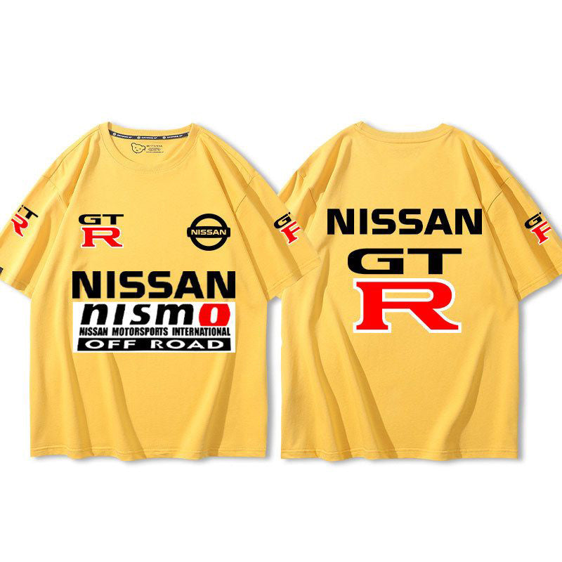 「tops」racing チーム GTR クラブ ロゴプリント 半袖Tシャツ 全9色-YS9268