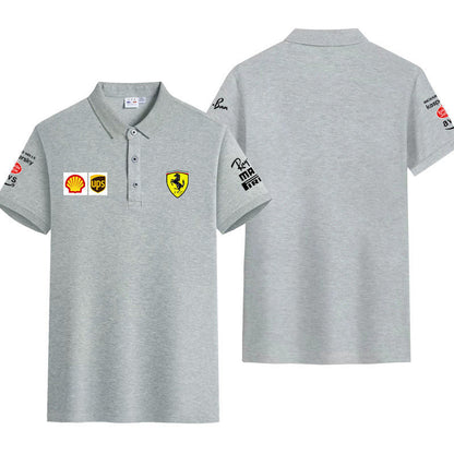 「tops」racing チーム クラブ ロゴプリント レーシングスーツ半袖Tシャツ6色YS9143