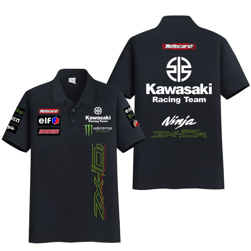 「tops」racing チーム クラブ ロゴプリント 半袖Tシャツト全7色-YS9178