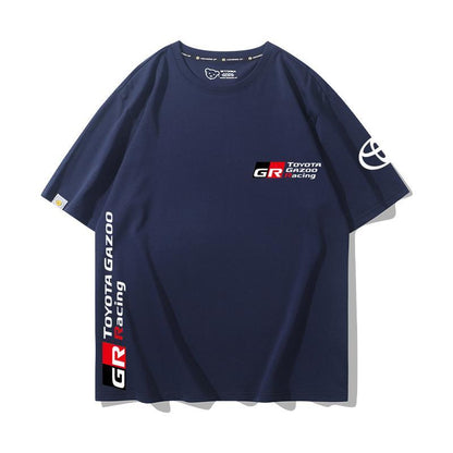 「tops」racing チーム クラブ ロゴプリント 半袖Tシャツ 全6色-YS9271