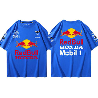 「tops」racing チーム クラブ ロゴプリント 半袖Tシャツ 10色-YS9144