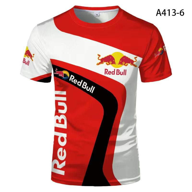 「tops」Red Bull racing チーム クラブ ロゴプリント 全7デザイン レーシングスーツ Tシャツ半袖 YS9142