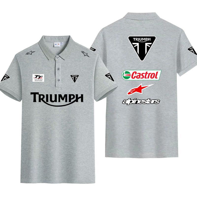 「tops」racing チーム クラブ ロゴプリント 半袖Tシャツ全6色-YS9263