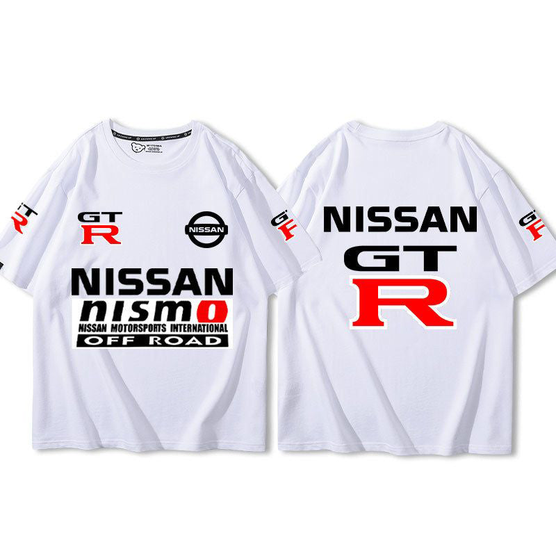 「tops」racing チーム GTR クラブ ロゴプリント 半袖Tシャツ 全9色-YS9268