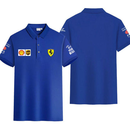 「tops」racing チーム クラブ ロゴプリント レーシングスーツ半袖Tシャツ6色YS9143