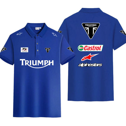 「tops」racing チーム クラブ ロゴプリント 半袖Tシャツ全6色-YS9263