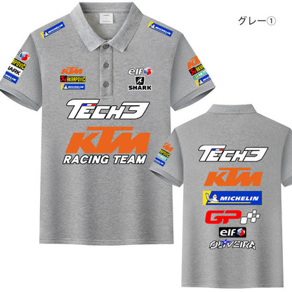 「tops」racing チーム クラブ ロゴプリント 半袖Tシャツ 全4色-YS9200