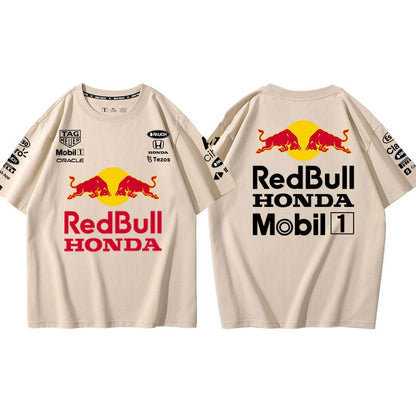 「tops」racing チーム クラブ ロゴプリント 半袖Tシャツ 10色-YS9144