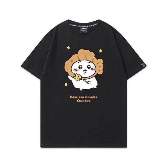 「tops」ちいかわ 漫画プリント 可愛い 半袖Ｔシャツ （ 男女兼用） 7色YS8490