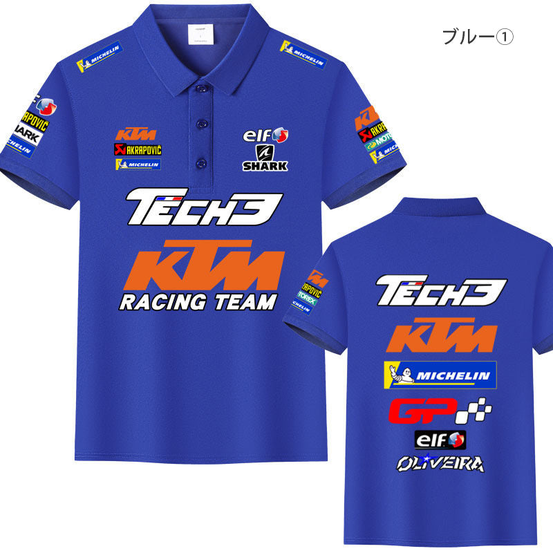 「tops」racing チーム クラブ ロゴプリント 半袖Tシャツ 全4色-YS9200