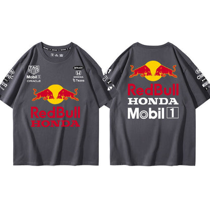 「tops」racing チーム クラブ ロゴプリント 半袖Tシャツ 10色-YS9144