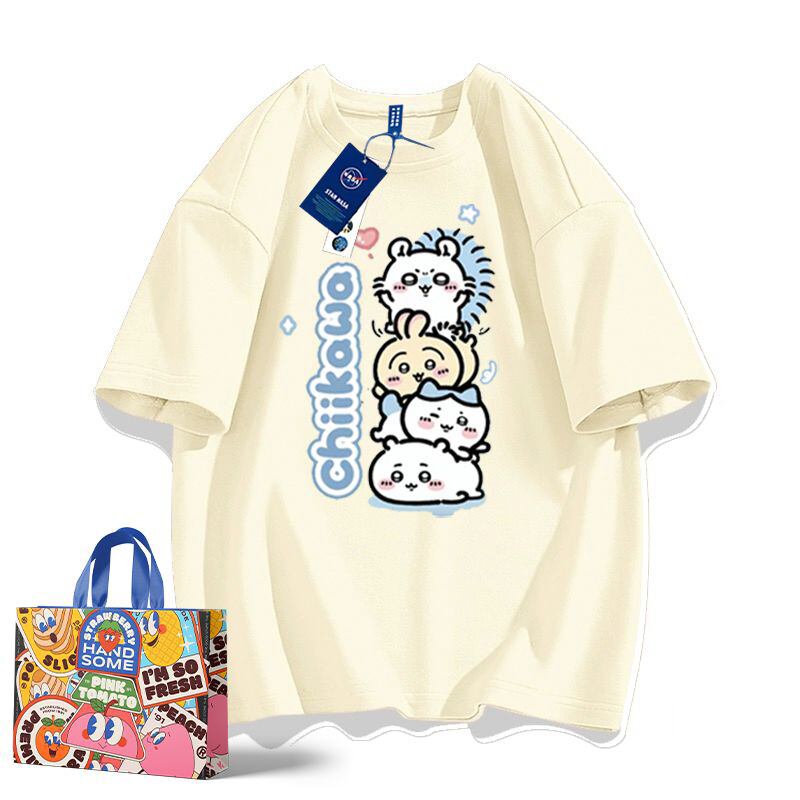 【人気ランキングNO.5】「tops」ちいかわ プリント 半袖Ｔシャツ（ 男女兼用） 9色YS8499