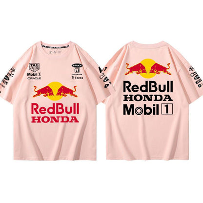 「tops」racing チーム クラブ ロゴプリント 半袖Tシャツ 10色-YS9144