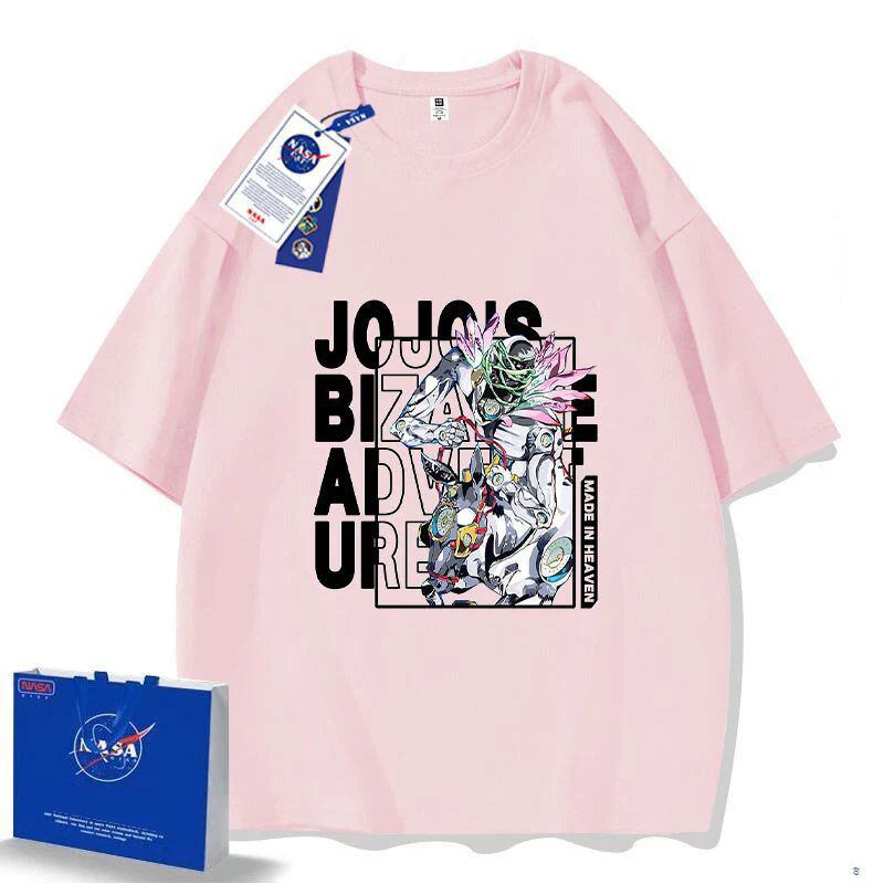 「tops」JOJO キャラクター スタンド パワー プリント 男女兼用 半袖Ｔシャツ 5色2種類YS8469