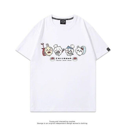 「tops」ちいかわ プリント 男女兼用 半袖Ｔシャツ 7色YS8313