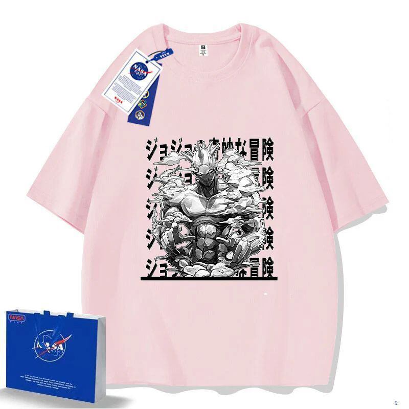 「tops」JOJO キャラクター スタンド パワー プリント 男女兼用 半袖Ｔシャツ 5色2種類YS8469