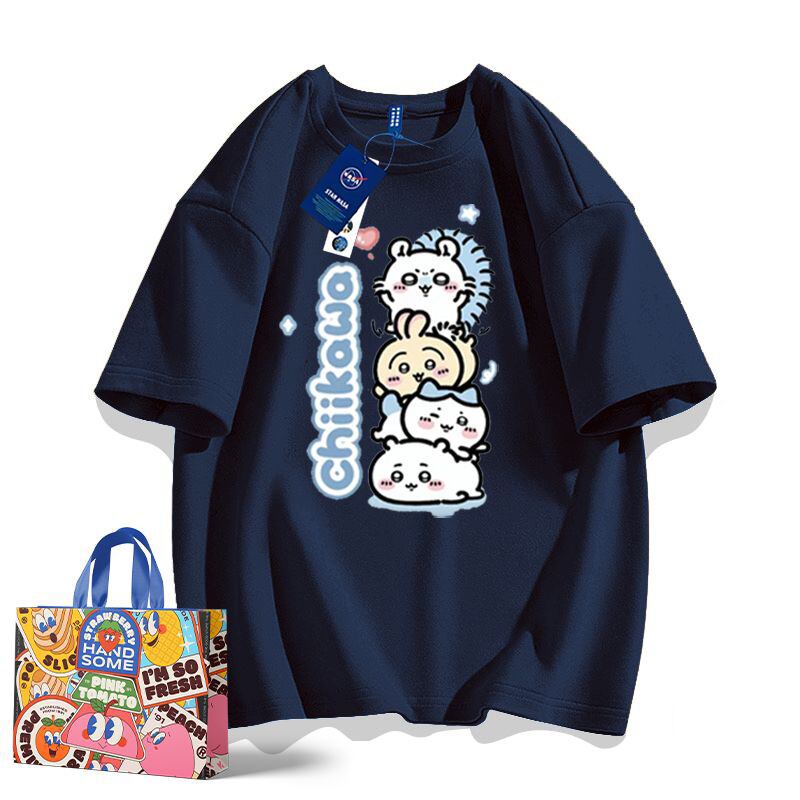 【人気ランキングNO.5】「tops」ちいかわ プリント 半袖Ｔシャツ（ 男女兼用） 9色YS8499