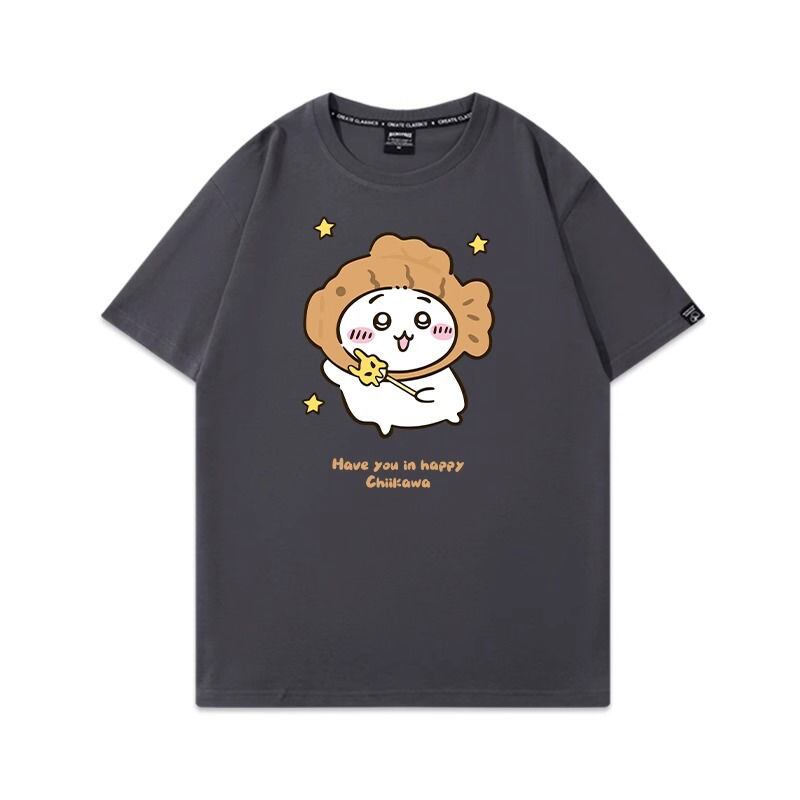 「tops」ちいかわ 漫画プリント 可愛い 半袖Ｔシャツ （ 男女兼用） 7色YS8490