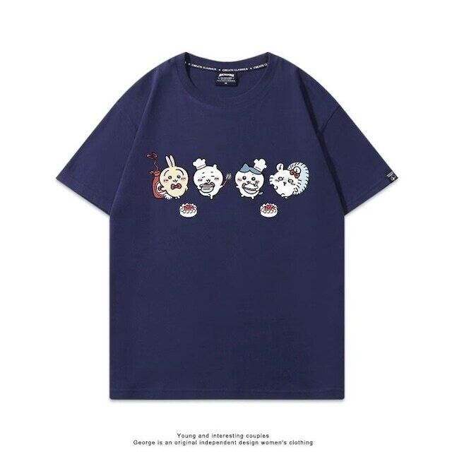 「tops」ちいかわ プリント 男女兼用 半袖Ｔシャツ 7色YS8313