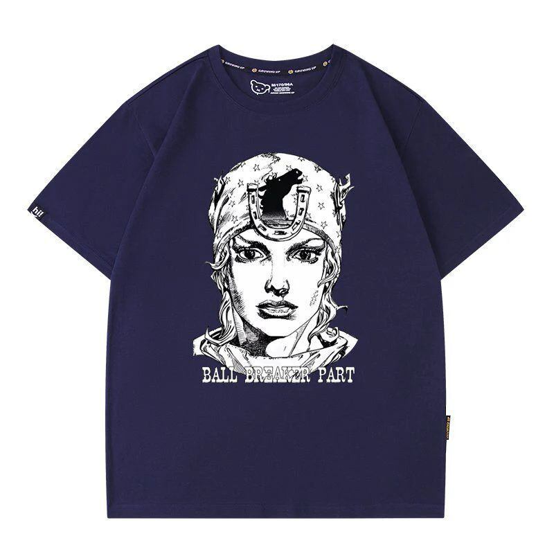 「tops」JOJO キャラクター プリント 男女兼用 半袖Tシャツ 7色YS8370